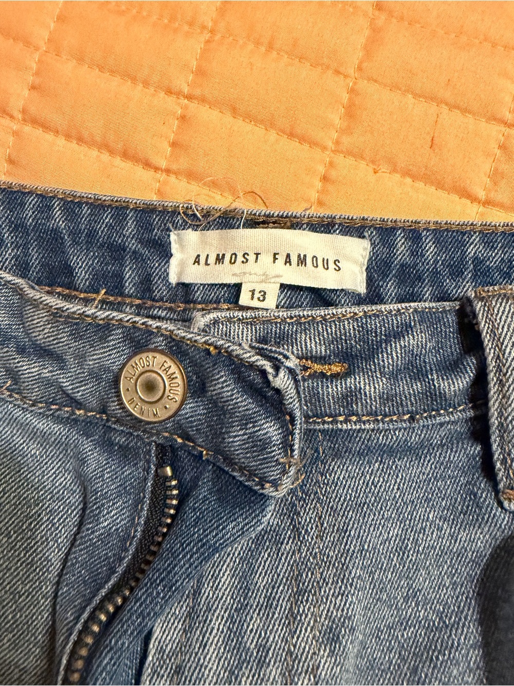 Almost Famous Medium Blue Denim Cutoff Shorts